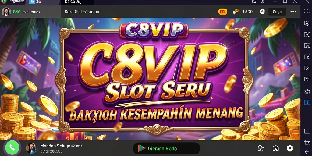 Tampilan gameplay C8VIP yang menarik dan penuh warna.