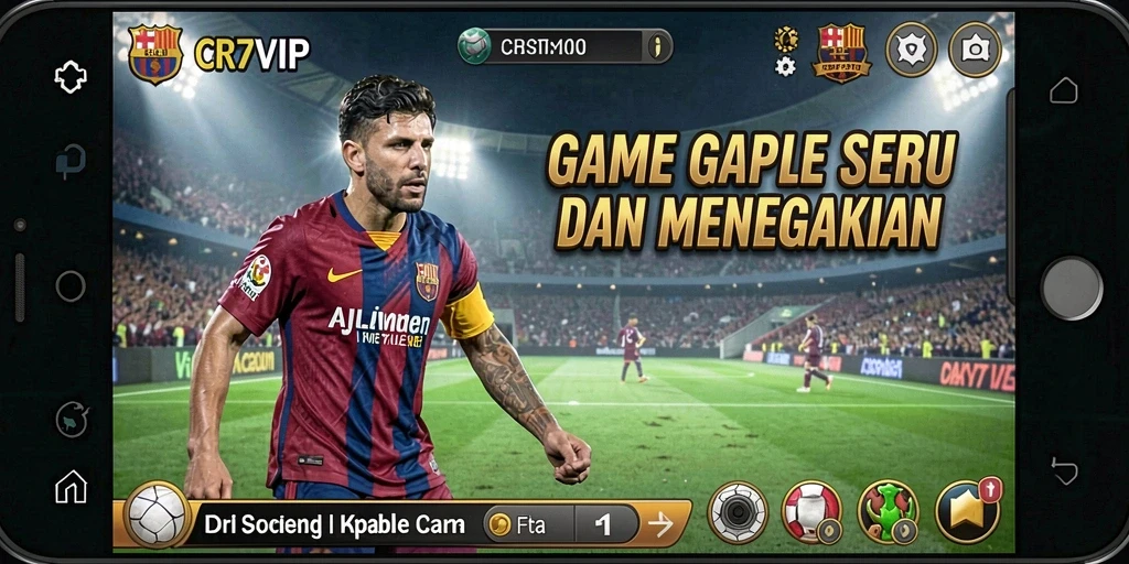 Screenshot gameplay CR7VIP yang menunjukkan keseruan permainan Gaple.