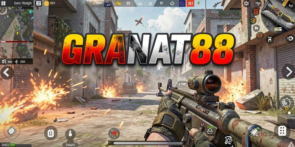 Gameplay menyenangkan dengan aksi tembak-menembak di GRANAT88.