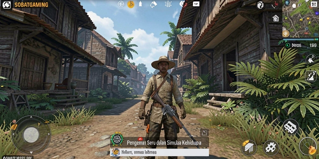 Tampilan gameplay menarik yang menunjukkan interaksi dan eksplorasi dunia dalam SOBATGAMING.